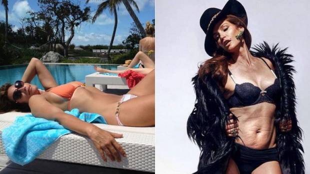 Cindy Crawford causa polémica con imagen sin Photoshop