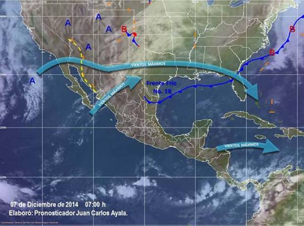 Heladas en Puebla por frente frío 18: SMN