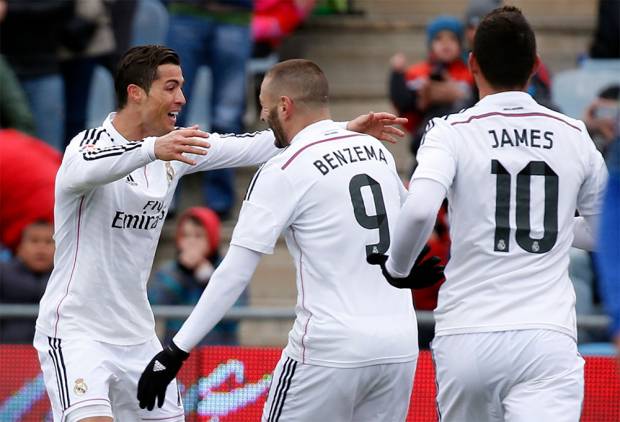 Real Madrid, campeón de invierno en España al derrotar 3-0 a Getafe