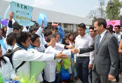 Rector de la BUAP entrega obras de remodelación en la preparatoria “Alfonso Calderón Moreno”