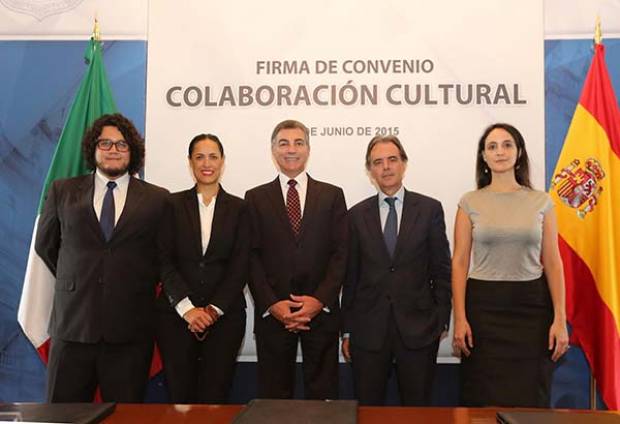 Puebla y España firman convenio de colaboración cultural