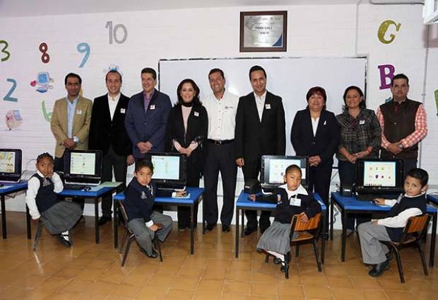 DIF y SEP inauguran aula de medios en jardín de niños Pípila