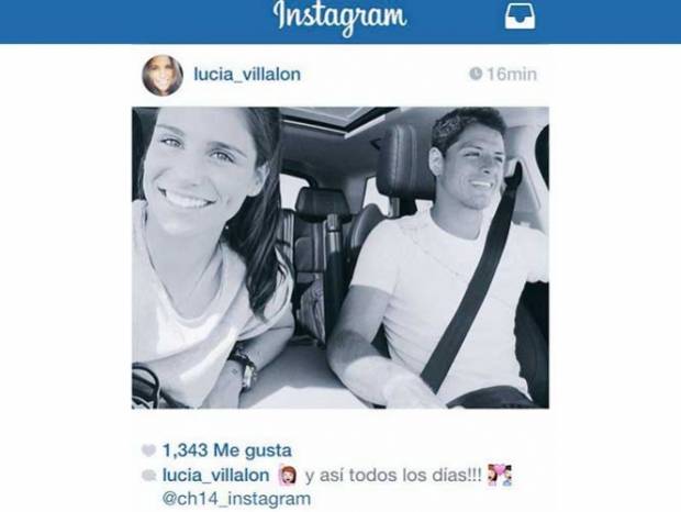 Periodista española confirma romance con Chicharito en Instagram