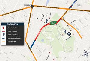 Cierres viales en Puebla por colocación de cables del Teleférico