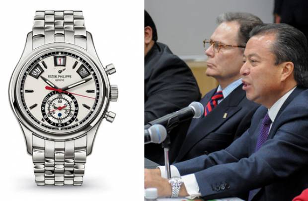 Líder del PRI posee ocho relojes de 700 mil pesos cada uno