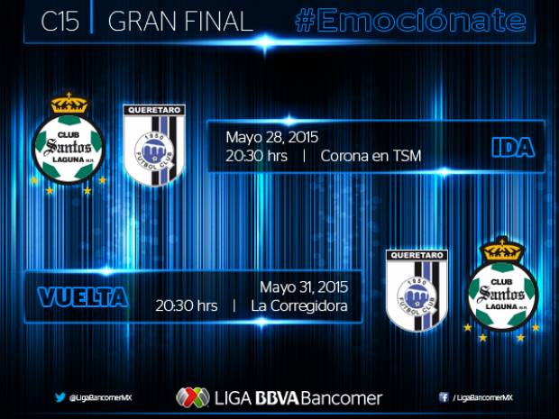 Querétaro vs Santos Laguna, definen horarios para la final de la Liga MX