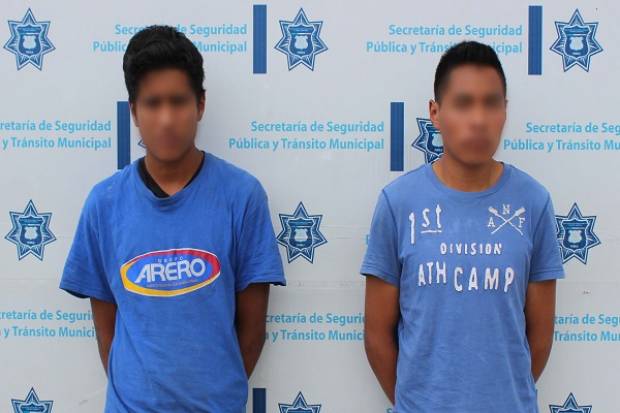 Cayó pareja de asaltantes que delinquía en la Central de Abasto de Puebla