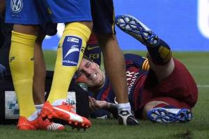VIDEO: Messi se rompió ligamento de la rodilla izquierda, será baja dos meses