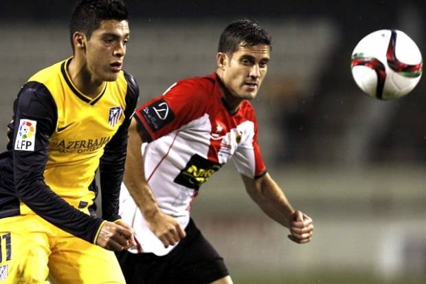 Raúl Jiménez jugó en triunfo del Atlético de Madrid 3-0 ante L&#039;Hospitalet en la Copa del Rey