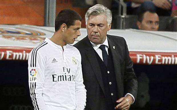 Ancelotti promete más minutos a Chicharito en el Real Madrid