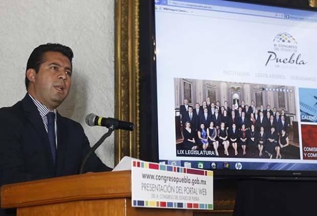 Congreso de Puebla cambia imagen de su sitio web