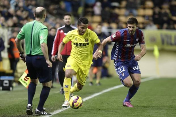 Gio y Jona Dos Santos jugaron en victoria del Villarreal 1-0 ante Eíbar