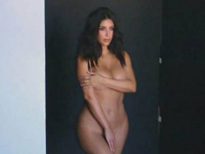 VIDEO/FOTOS: Kim Kardashian al desnudo para promocionar programa de TV