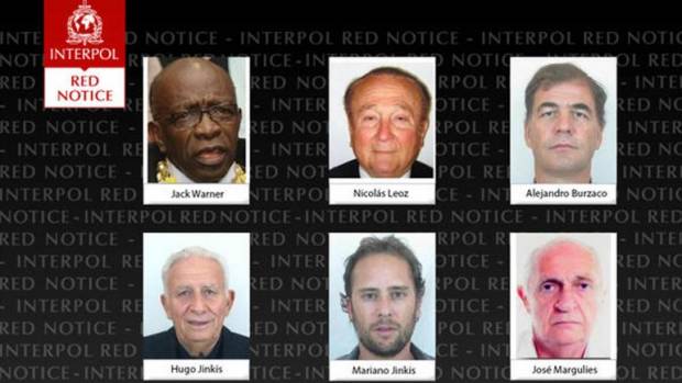 #FIFAGate Interpol colocó a seis directivos en la lista de más buscados