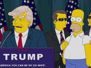 Los Simpson se burlan de Donald Trump y sus aspiraciones al gobierno de EU