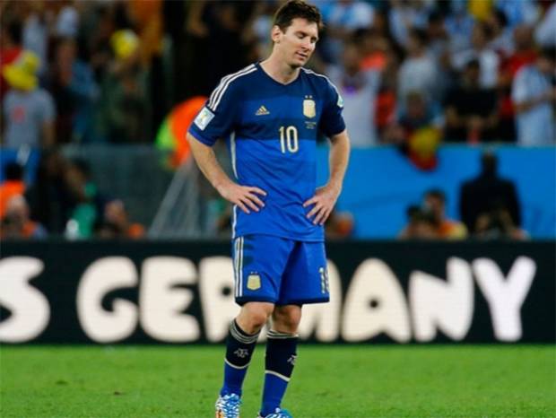 Messi se lamenta no haber ganado el Mundial Brasil 2014