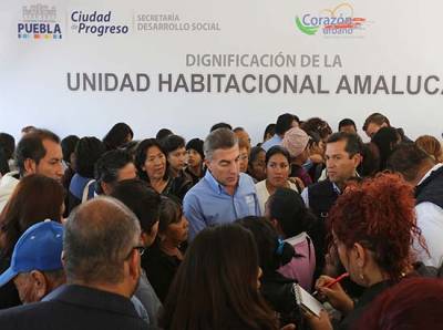 Tony Gali inicia rehabilitación integral de Unidad Habitacional Amalucan