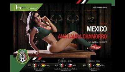 FOTOS: Las sensuales protagonistas del calendario de la Copa América 2015