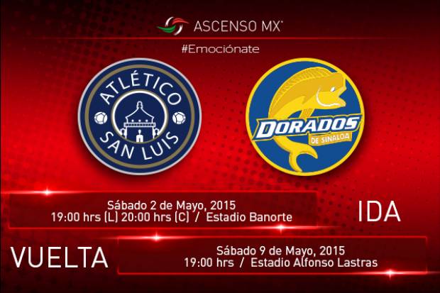 San Luis vs Dorados, final de la Liga de Ascenso será 2 y 9 de mayo