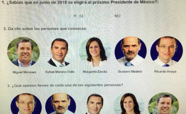 PAN niega encuesta de presidenciables en Facebook que incluye a RMV