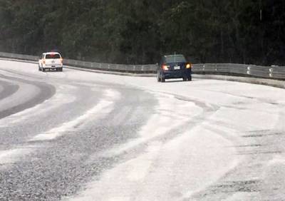 Reabren la México-Puebla tras dos horas de cierre por granizada