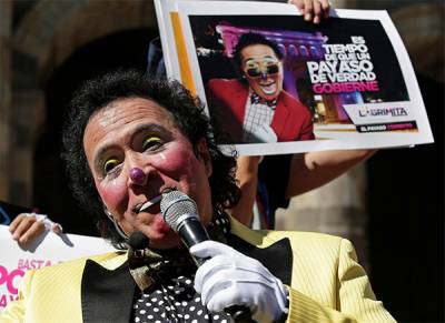 Payaso “Lagrimita” se queda sin candidatura