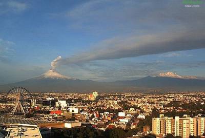 Popocatépetl reinicia tren de exhalaciones y esparcirá ceniza en Puebla