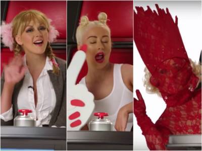 VIDEO: Christina Aguilera imita a Britney Spears, Lady Gaga y Miley Cyrus