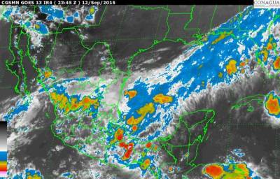 Potencial de lluvias intensas en Puebla por primer frente frío