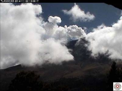 Popocatépetl, con actividad estable: Cenapred