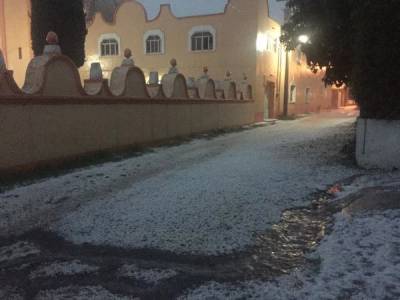 Granizada en Teotlalcingo; se esperan más tormentas en Puebla