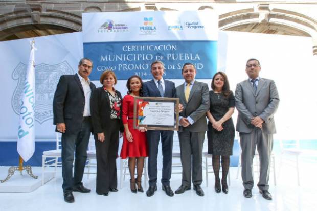 Puebla recibe reconocimiento como Municipio Promotor de la Salud