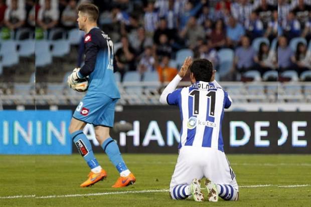 Carlos Vela jugó en empate 2-2 ante Deportivo La Coruña