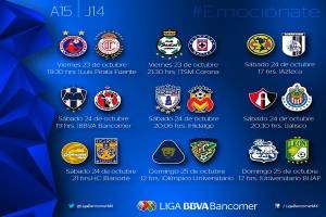 Conoce partidos y horarios de la J14 en la Liga MX