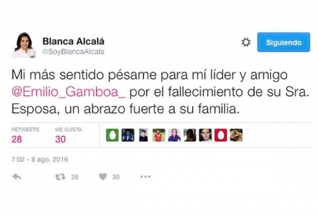 Blanca Alcalá prefiere dar pésame a Gamboa que a poblanos por Earl