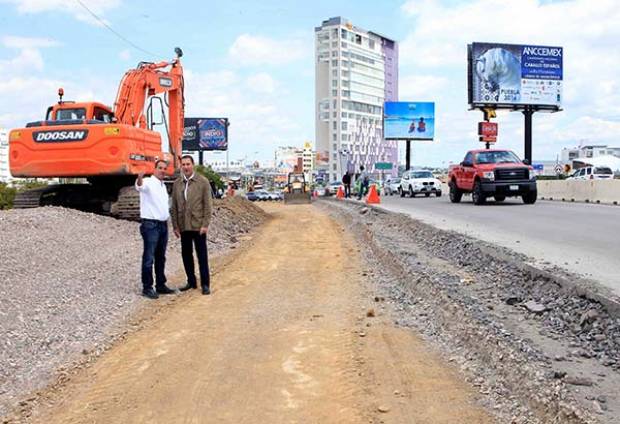 Moreno Valle supervisa modernización del bulevar del Niño Poblano