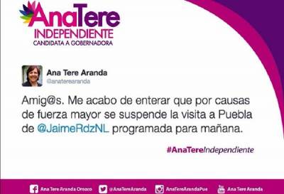 “El Bronco” dejó plantada a Ana Teresa Aranda “por causas de fuerza mayor”