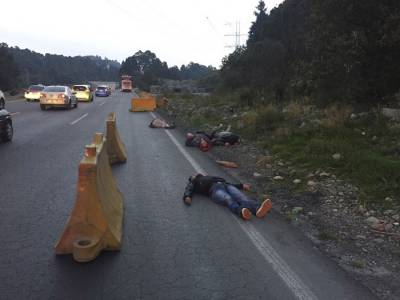 Asaltantes, los cuatro ejecutados en carretera México-Toluca