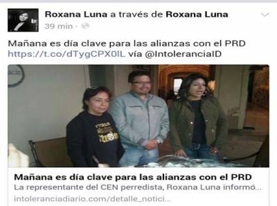 Roxana Luna, Socorro Quezada y Eric Cotoñeto se unen contra la alianza PAN-PRD en Puebla