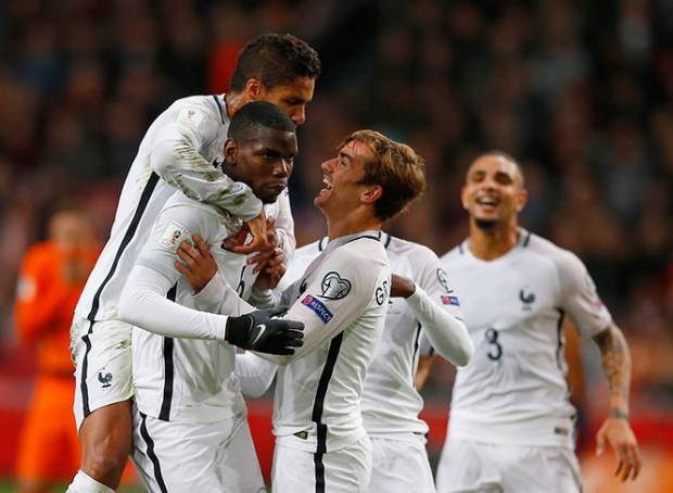 Francia se impuso 1-0 a Holanda con gol de Pogba