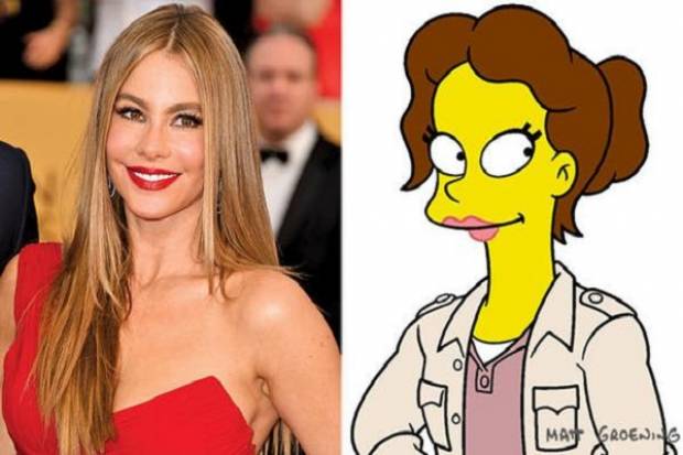 Sofía Vergara debuta como sexy maestra en Los Simpsons este domingo