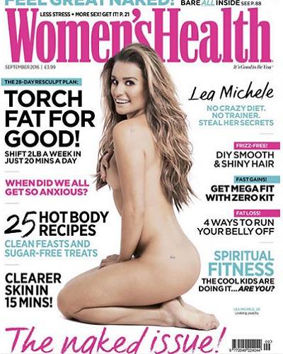 FOTOS: Lea Michele, al desnudo para Women&#039;s Health