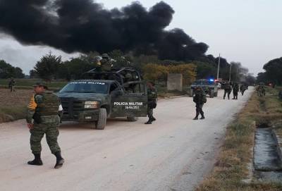 Operativo Puebla Segura atiende incendio en ducto de Pemex en Tepeaca