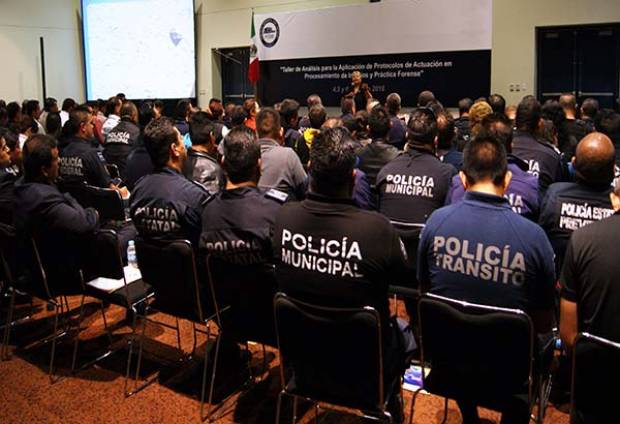 Policías de Puebla se capacitan en el Nuevo Sistema Penal Acusatorio