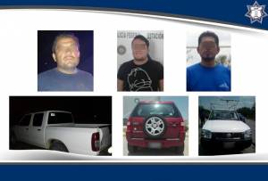 Cayeron tres sujetos en posesión de vehículos robados en Puebla