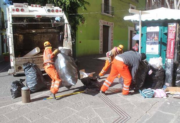 Este lunes 12 de diciembre no hay recolección de basura en Puebla