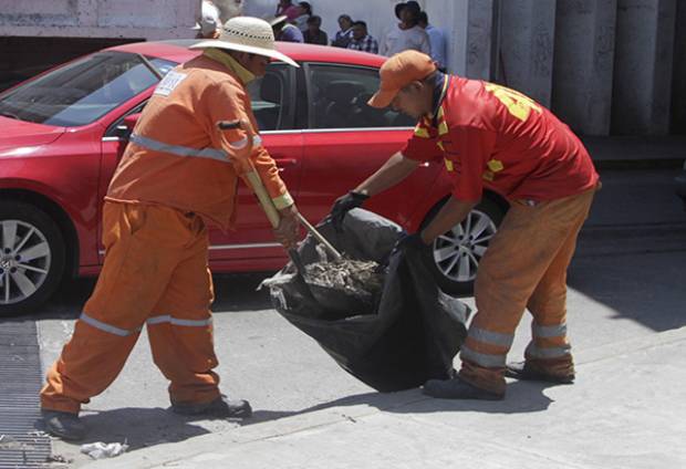 Servicio de limpia, sin contratiempos en el municipio de Puebla