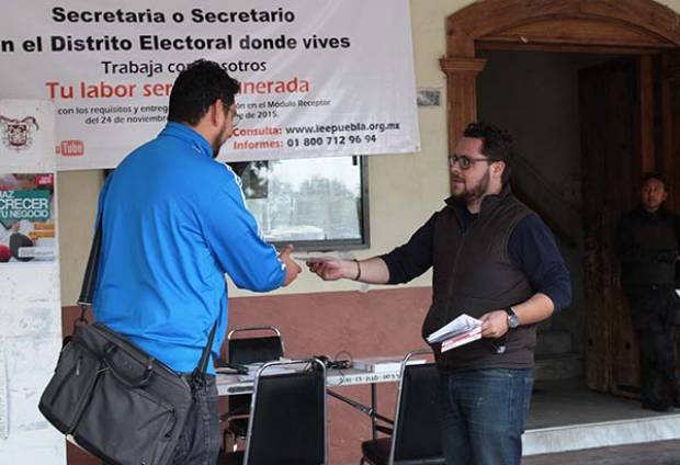 IEE abre convocatoria para Consejeros, Secretarios, Coordinadores y Auxiliares electorales distritales