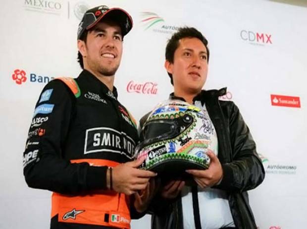 Poblano diseñó casco de &quot;Checo&quot; Pérez para el #GPMX