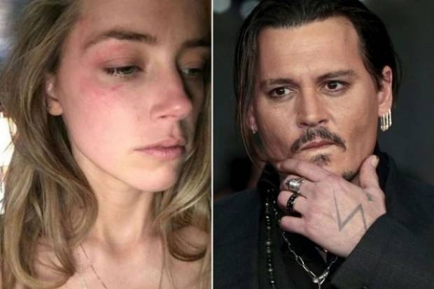 Amber Heard denunció a Johnny Depp por golpeador